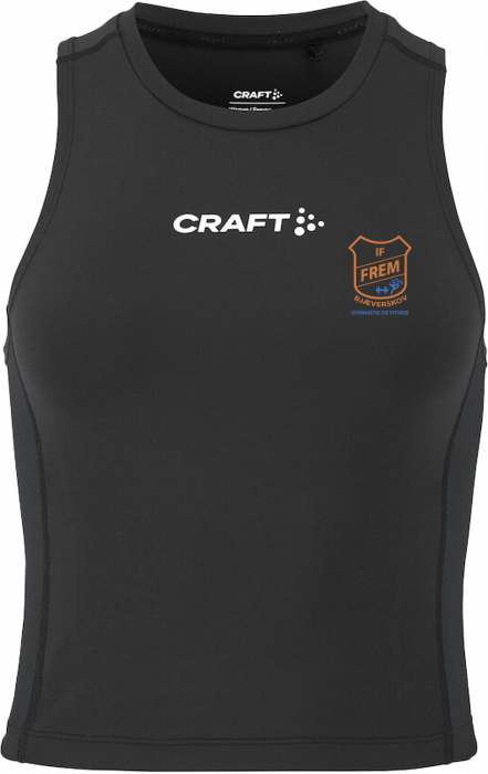 Craft - Bjæverskov Gymnastik Crop Singlet Dame - Sort