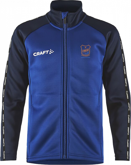 Craft - Squad 2.0 Full Zip Jr - Club Cobolt & azul-marinho
