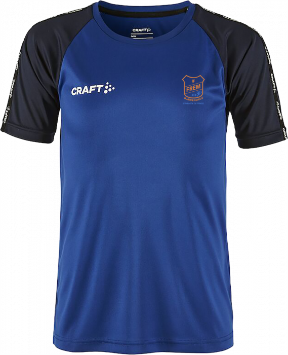 Craft - Squad 2.0 Contrast Jersey Jr - Club Cobolt & azul-marinho